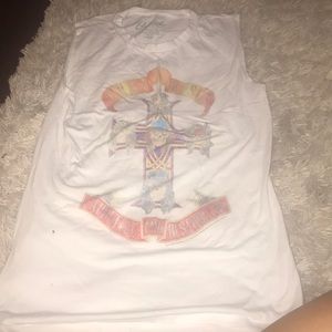 Guns n Roses Sleeveless Tank (White)